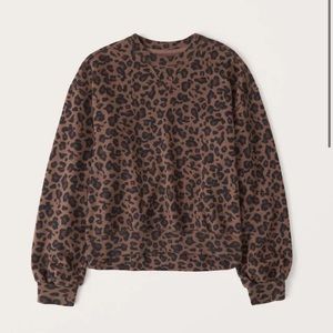 Abercrombie Puff Sleeve Crewneck sweatshirt